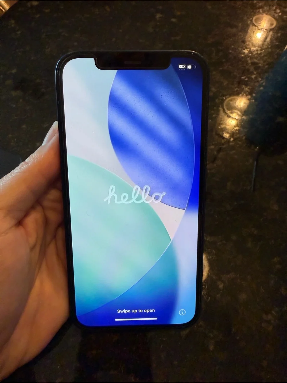 Apple iPhone 12 - Blue - Hello Screen